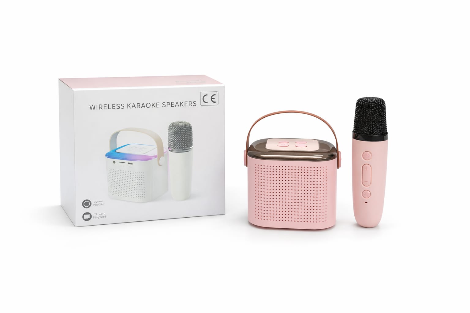 MIC_SPEAK,Karaoke-Lautsprecher mit Mikrofon Pastell